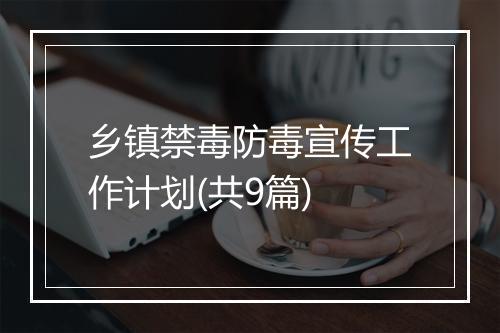 乡镇禁毒防毒宣传工作计划(共9篇)