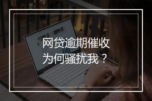 网贷逾期催收为何骚扰我？