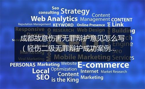 成都故意伤害无罪辩护意见怎么写（轻伤二级无罪辩护成功案例分析）