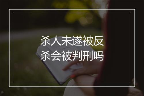 杀人未遂被反杀会被判刑吗