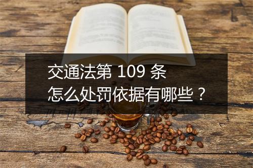 交通法第 109 条怎么处罚依据有哪些？