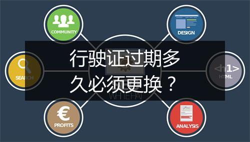 行驶证过期多久必须更换？