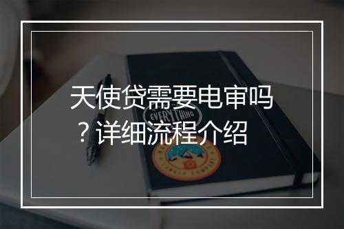 天使贷需要电审吗？详细流程介绍