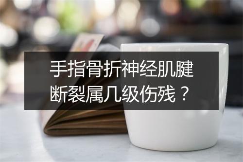 手指骨折神经肌腱断裂属几级伤残？