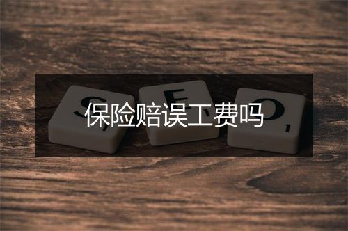保险赔误工费吗