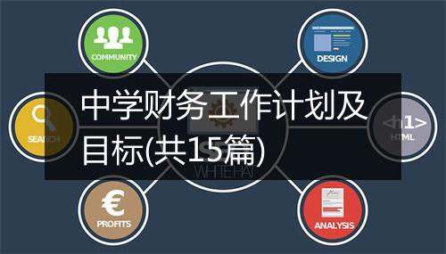 中学财务工作计划及目标(共15篇)