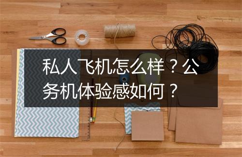 私人飞机怎么样？公务机体验感如何？