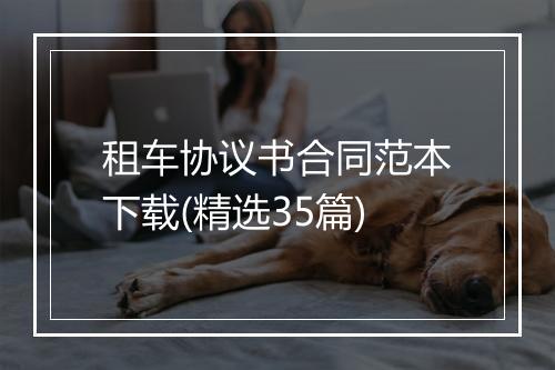租车协议书合同范本下载(精选35篇)