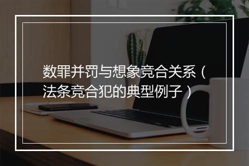 数罪并罚与想象竞合关系（法条竞合犯的典型例子）