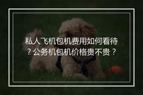 私人飞机包机费用如何看待？公务机包机价格贵不贵？