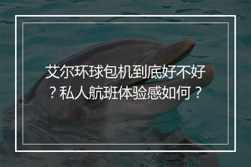 艾尔环球包机到底好不好？私人航班体验感如何？