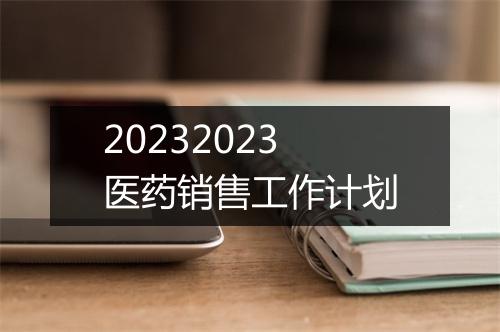 20232023医药销售工作计划