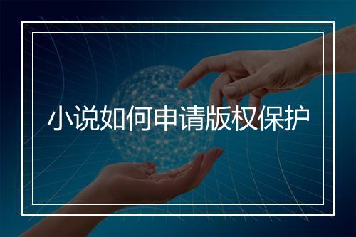 小说如何申请版权保护