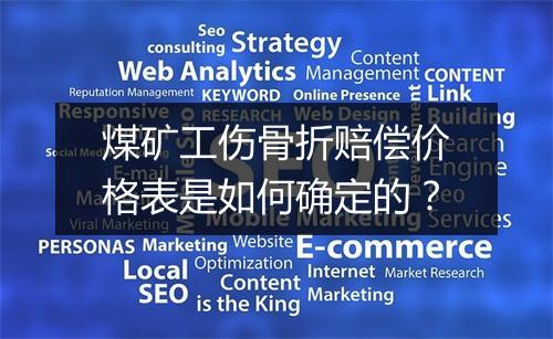 煤矿工伤骨折赔偿价格表是如何确定的？