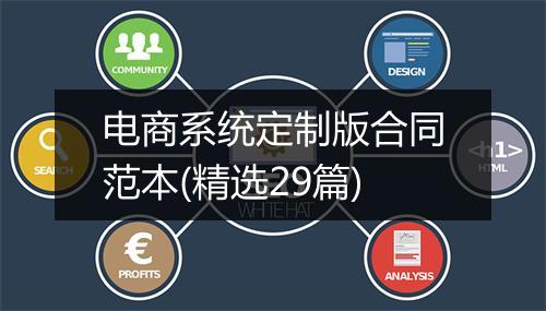 电商系统定制版合同范本(精选29篇)