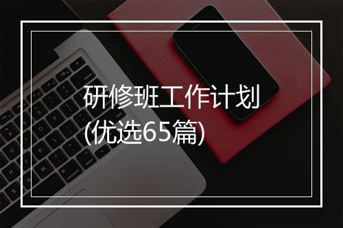研修班工作计划(优选65篇)