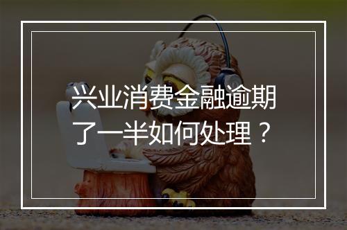 兴业消费金融逾期了一半如何处理？