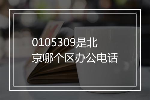 0105309是北京哪个区办公电话
