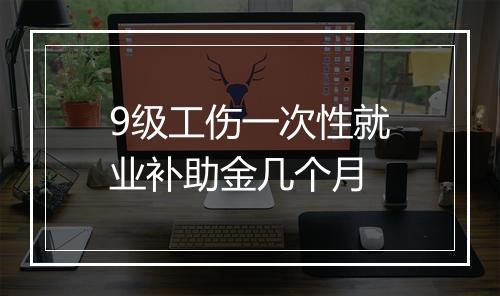 9级工伤一次性就业补助金几个月