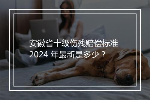 安徽省十级伤残赔偿标准 2024 年最新是多少？
