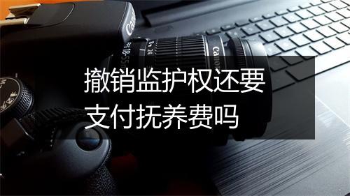 撤销监护权还要支付抚养费吗