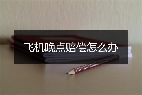 飞机晚点赔偿怎么办