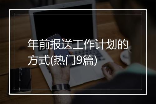 年前报送工作计划的方式(热门9篇)