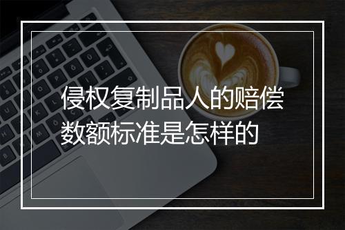 侵权复制品人的赔偿数额标准是怎样的