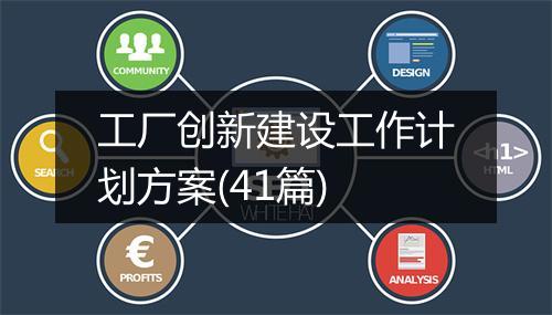 工厂创新建设工作计划方案(41篇)