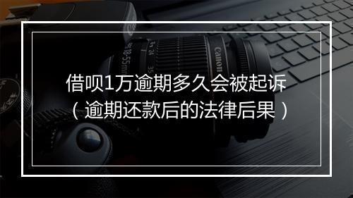 借呗1万逾期多久会被起诉（逾期还款后的法律后果）