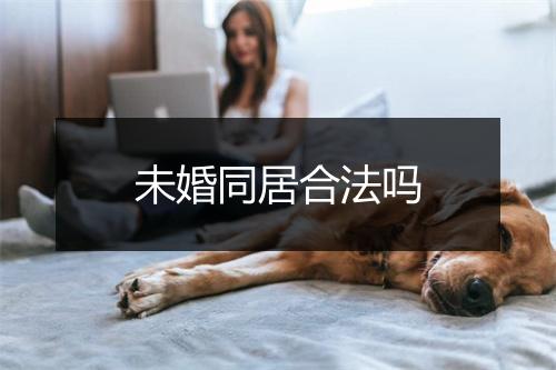 未婚同居合法吗