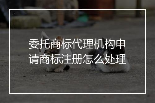 委托商标代理机构申请商标注册怎么处理