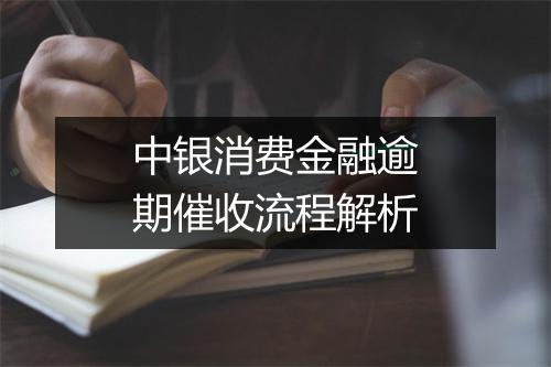 中银消费金融逾期催收流程解析