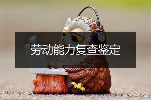 劳动能力复查鉴定