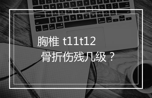 胸椎 t11t12 骨折伤残几级？