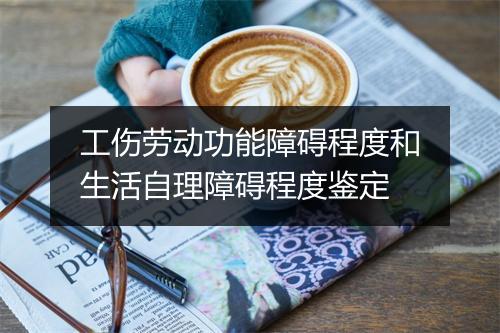 工伤劳动功能障碍程度和生活自理障碍程度鉴定