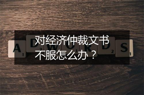 对经济仲裁文书不服怎么办？