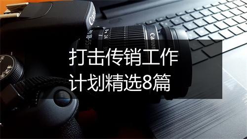 打击传销工作计划精选8篇