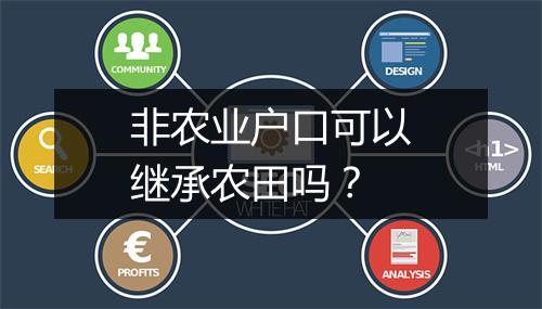 非农业户口可以继承农田吗？