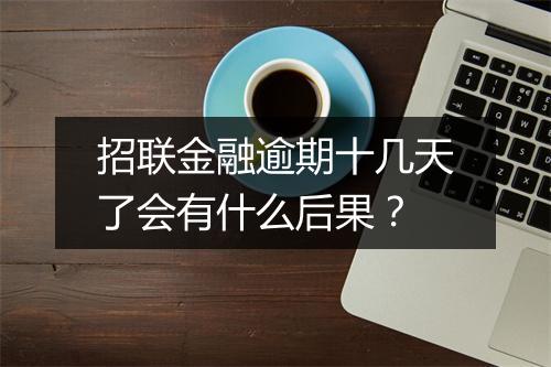 招联金融逾期十几天了会有什么后果？