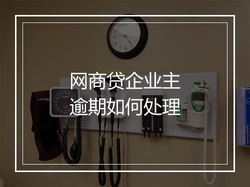 网商贷企业主逾期如何处理