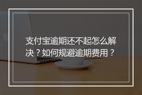 支付宝逾期还不起怎么解决？如何规避逾期费用？