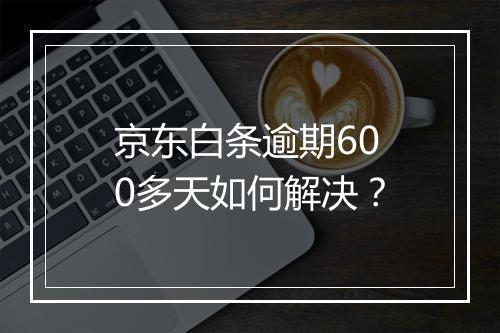 京东白条逾期600多天如何解决？