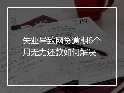 失业导致网贷逾期6个月无力还款如何解决