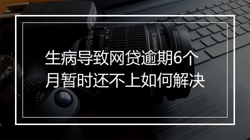 生病导致网贷逾期6个月暂时还不上如何解决
