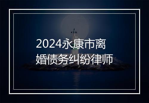 2024永康市离婚债务纠纷律师