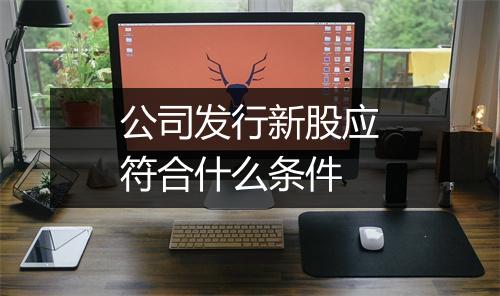 公司发行新股应符合什么条件