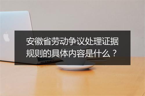 安徽省劳动争议处理证据规则的具体内容是什么？