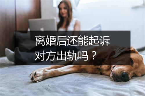 离婚后还能起诉对方出轨吗？