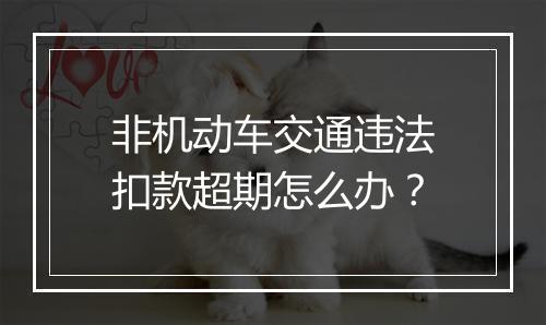 非机动车交通违法扣款超期怎么办？